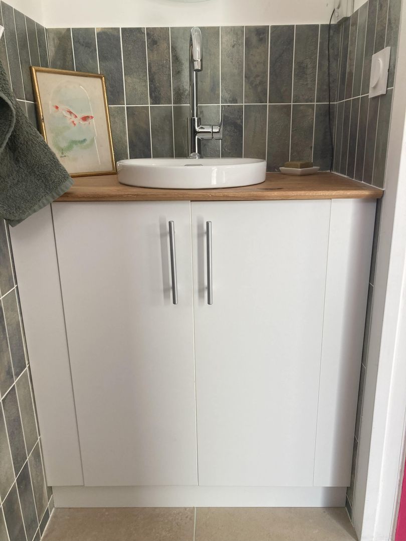 Meuble sous vasque sur mesure - Vue 1
