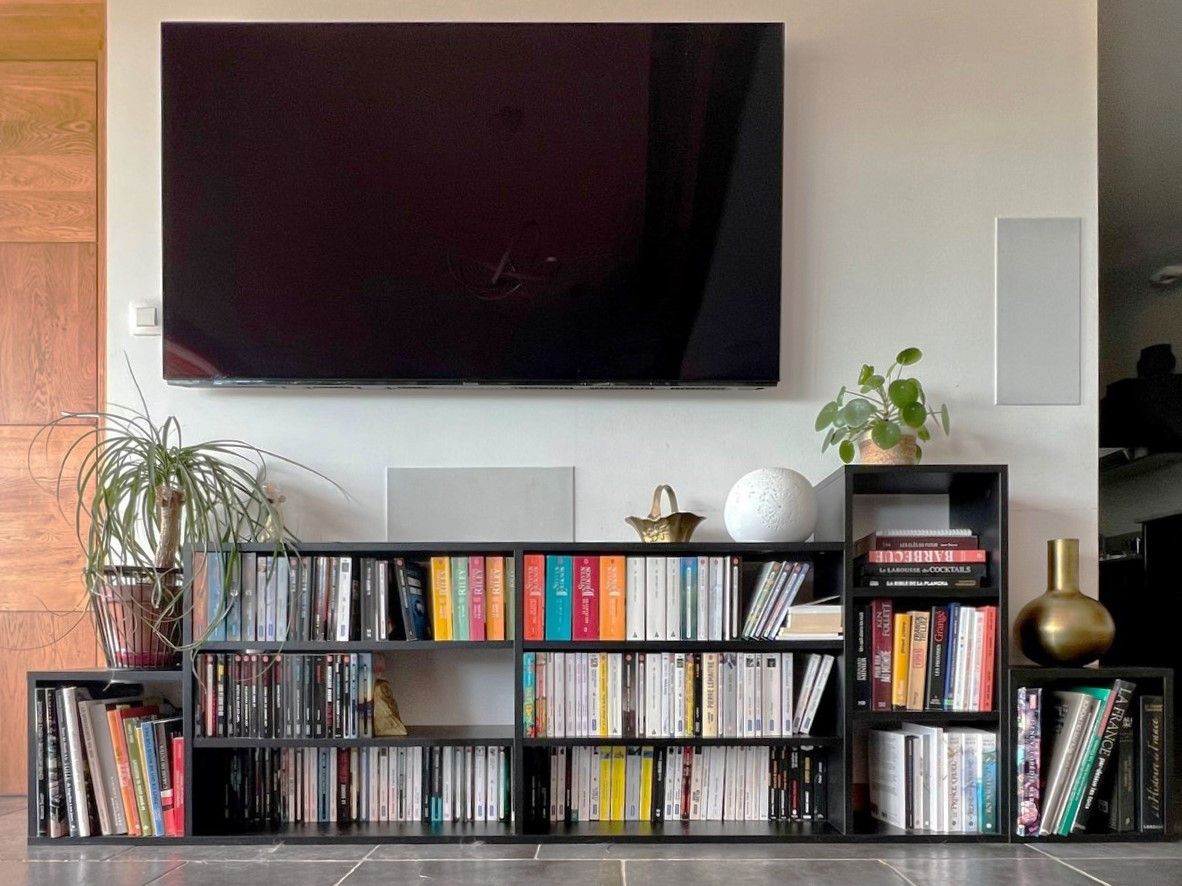 Meuble TV bibliothèque modulable