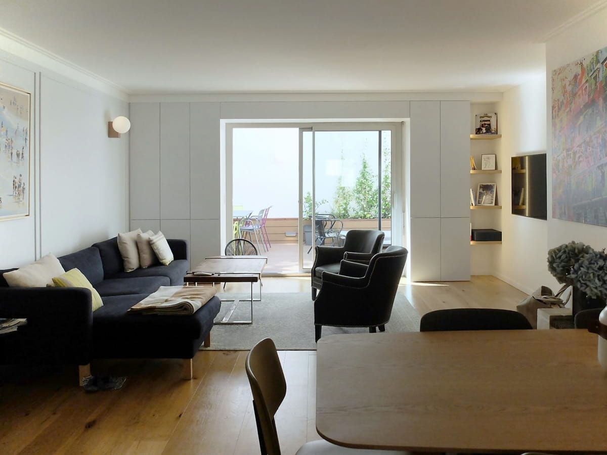 Meuble en pont sur mesure avec range - Vue 1