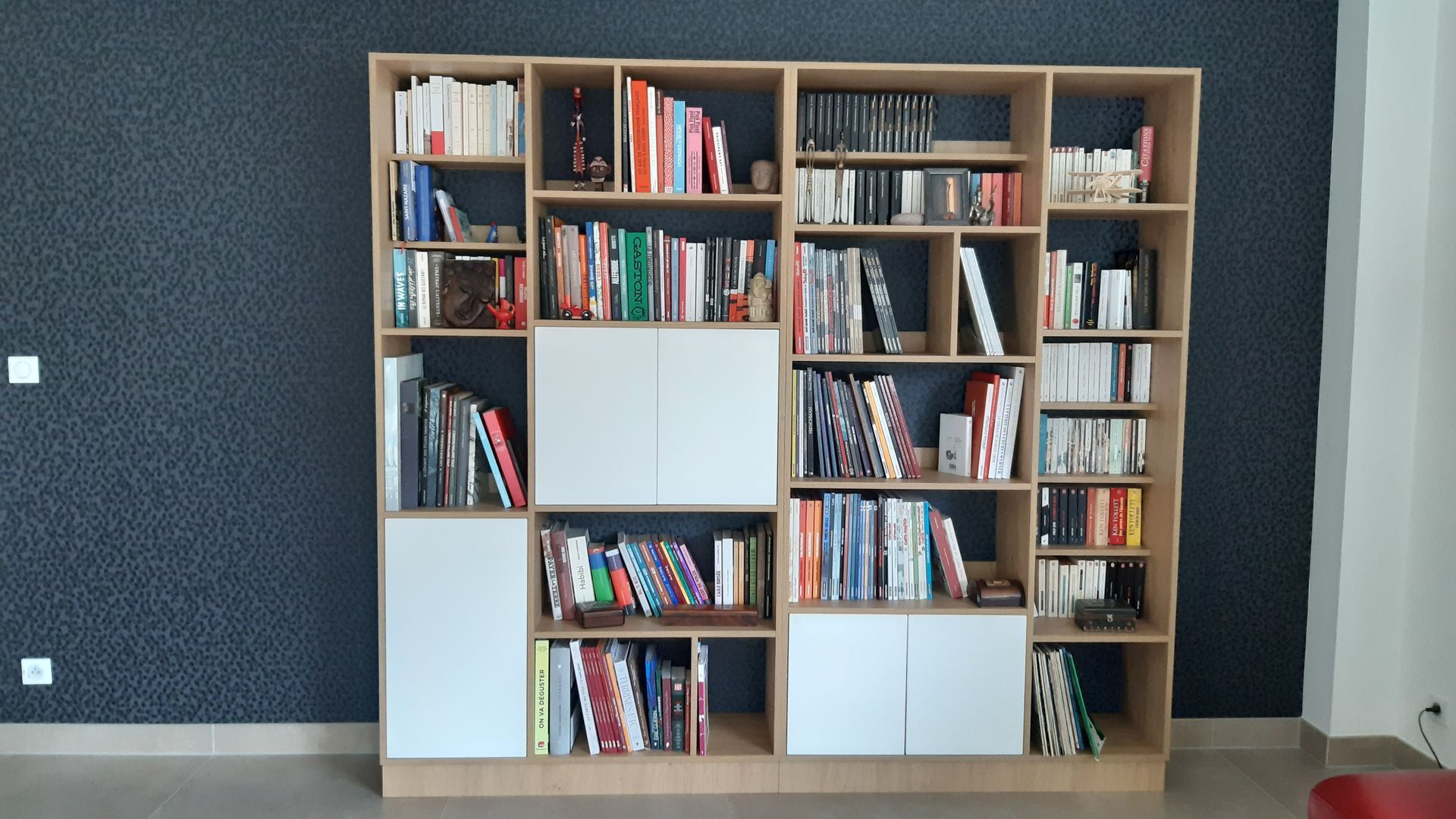 Custom Open-Back Bookcase
