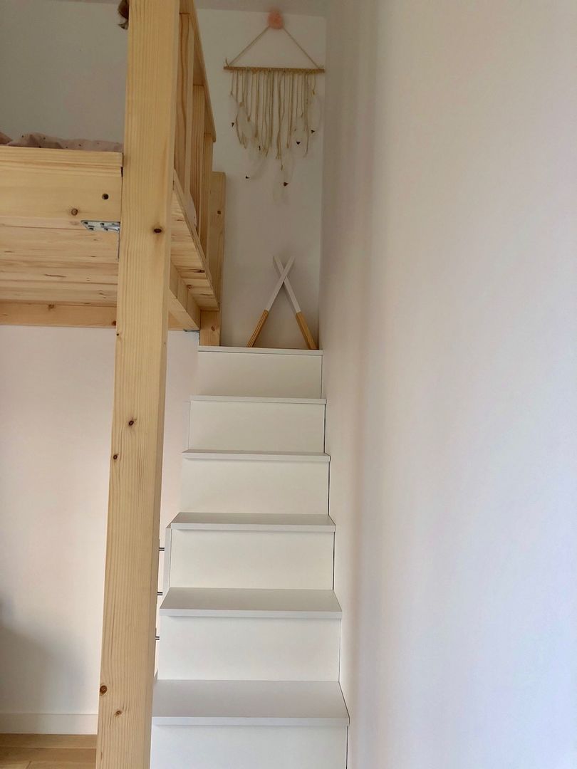 Meuble escalier blanc - Vue 2