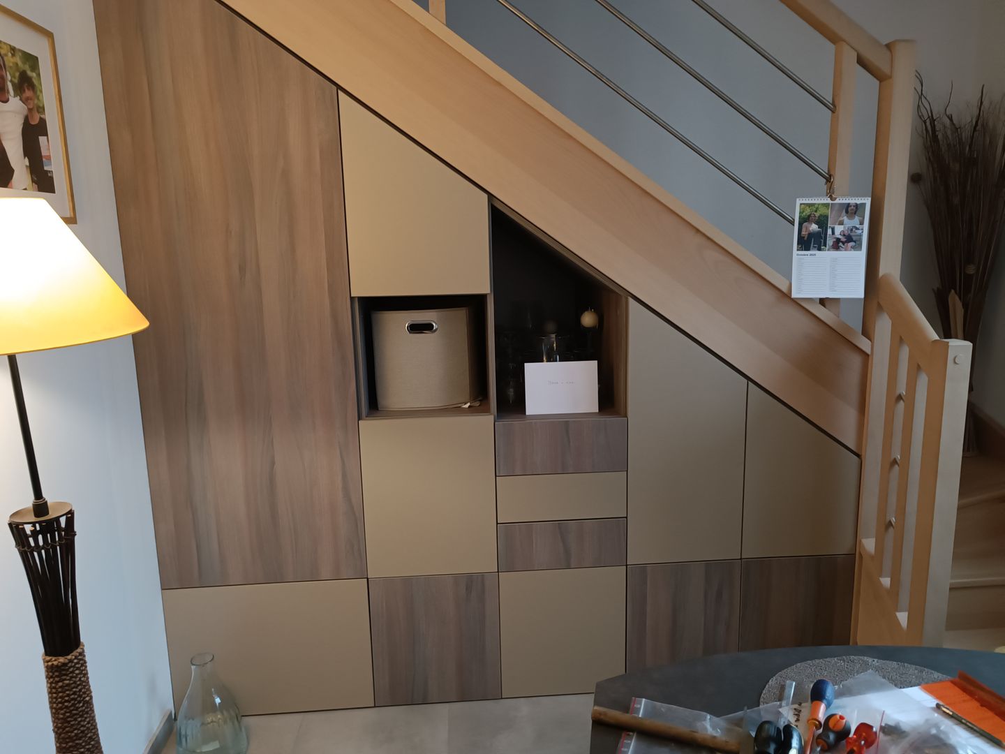 Meuble sous escalier sur mesure
