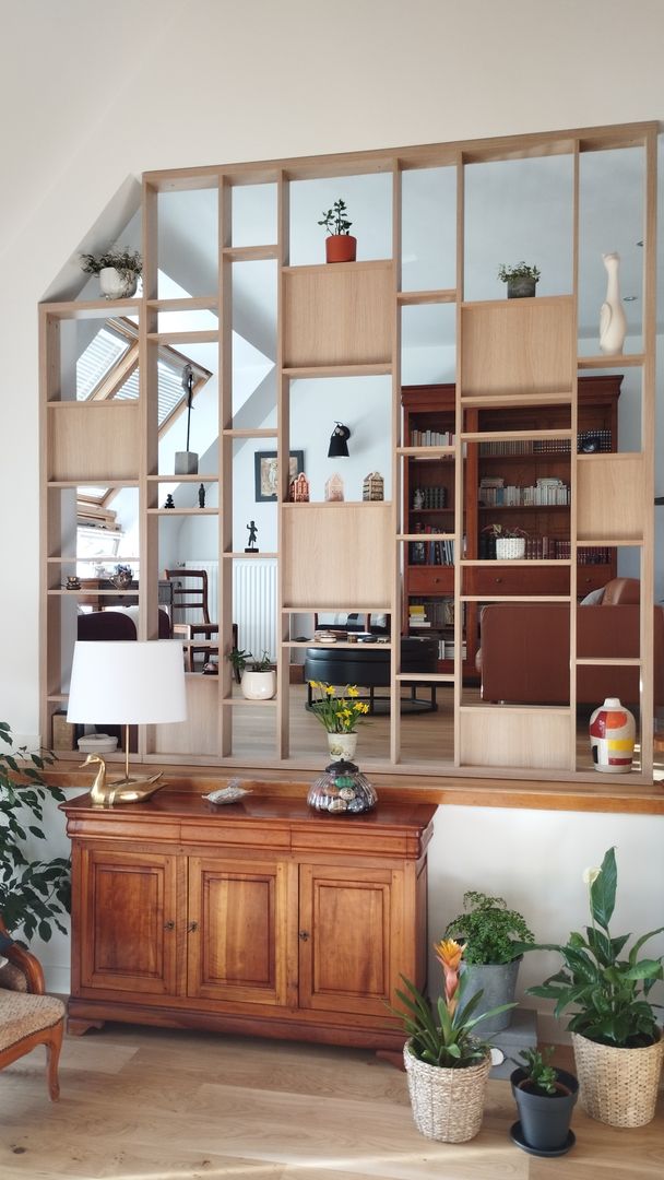 Custom Partition with Variable Height for Sloped Ceilings