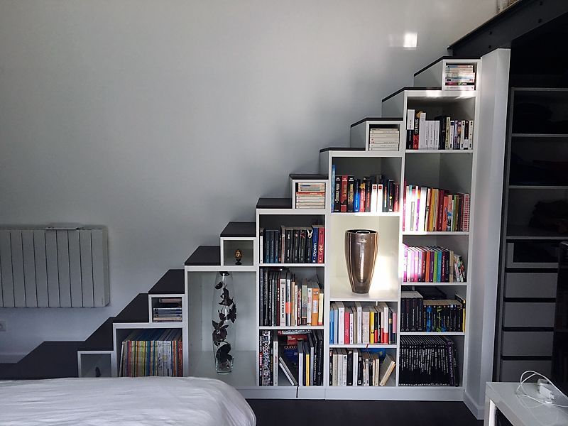 Meuble escalier bibliothèque 