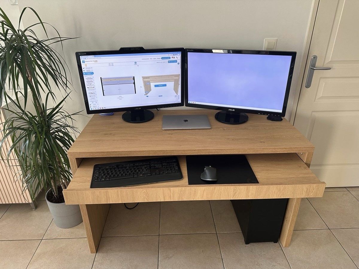 Large bureau d'appoint sur mesure - Vue 1