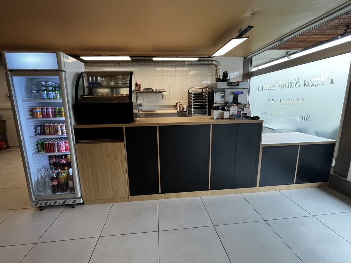 Comptoir Pizzeria sur mesure - Vue 1