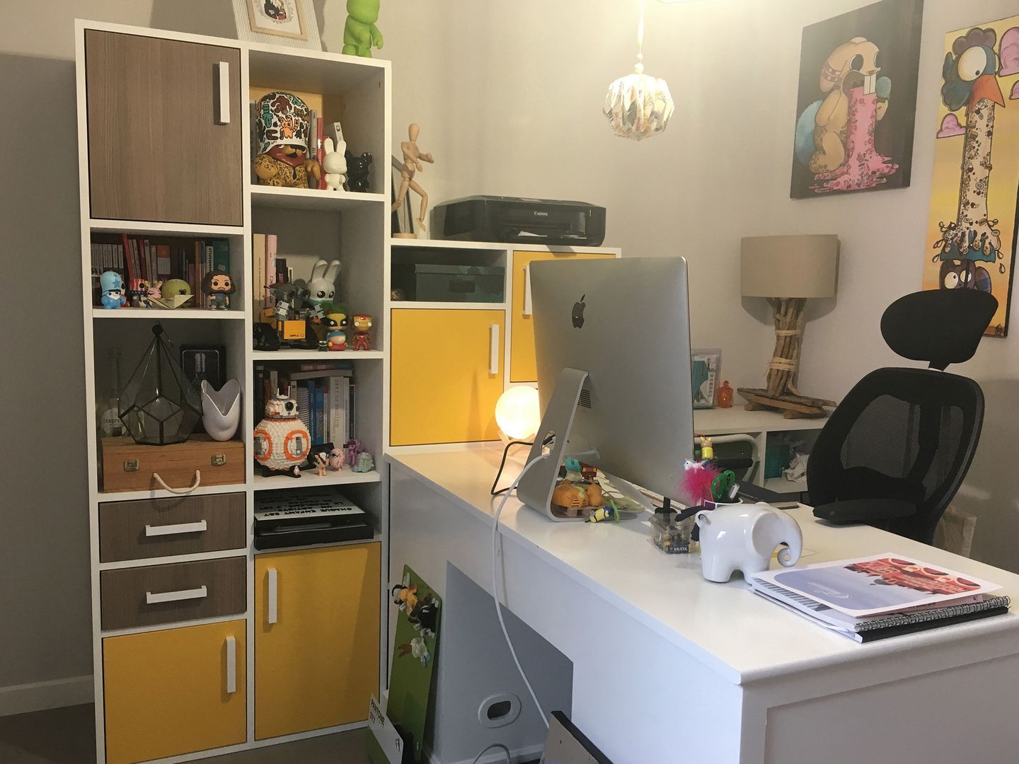 Meuble bibliothèque bureau - Vue 2