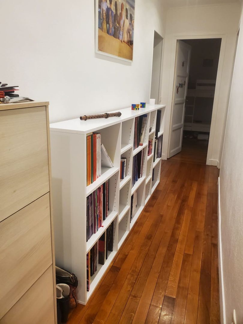 Meuble bibliothèque blanc