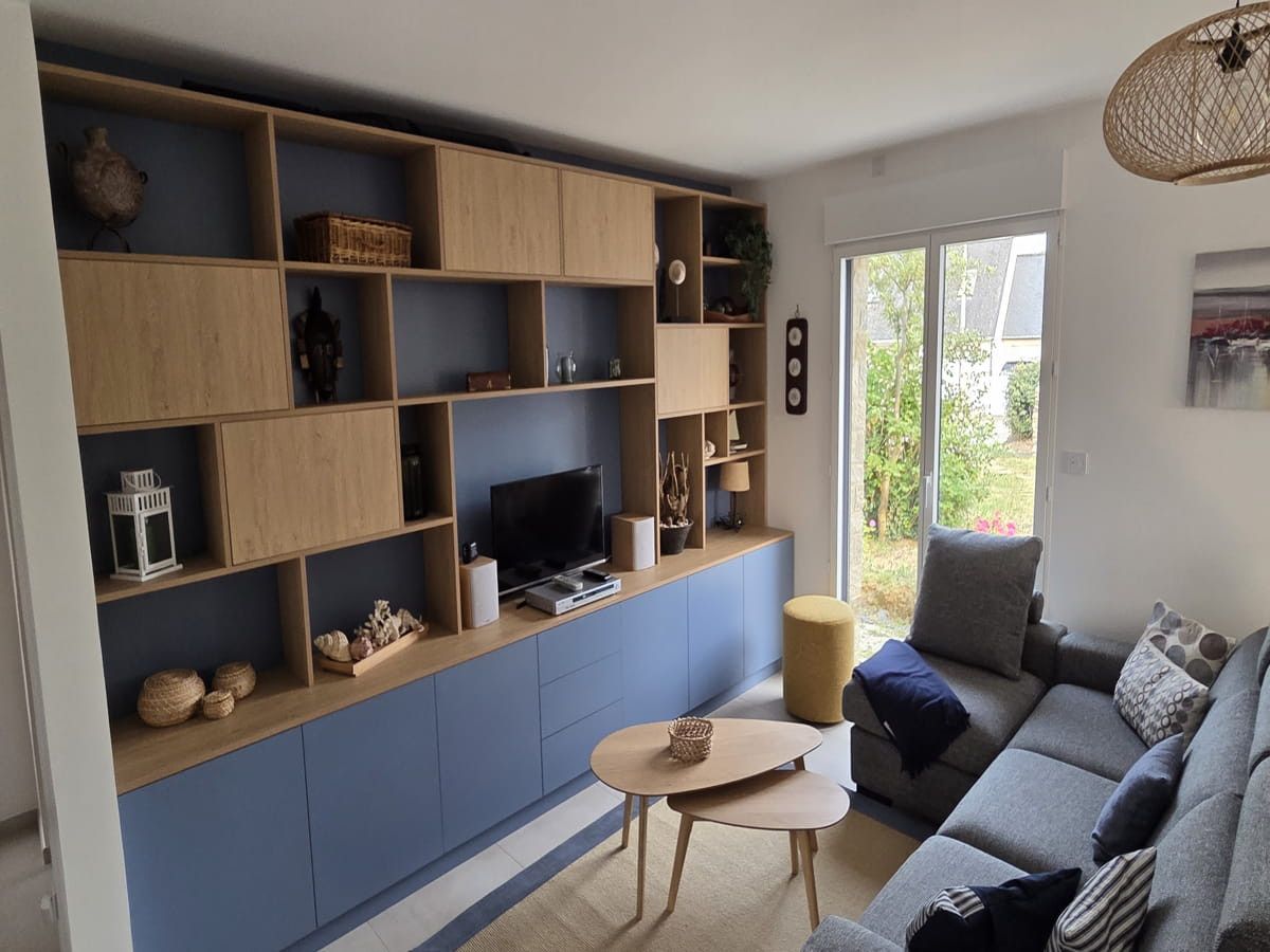 Meuble bibliothèque sur mesure