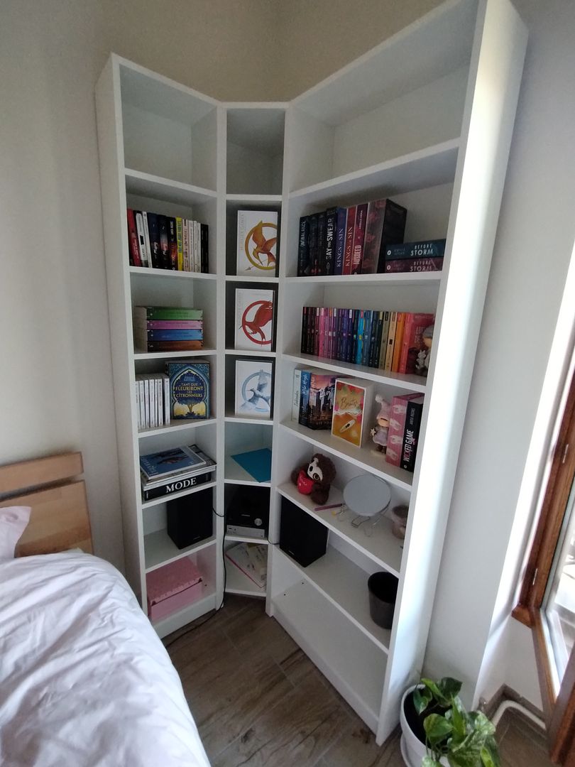 Bibliothèque d'angle sur mesure