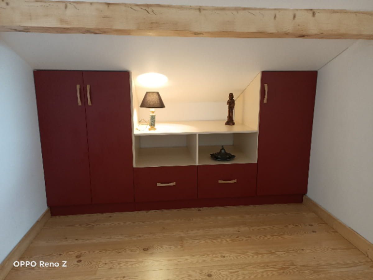 Meuble sous pente arrière 