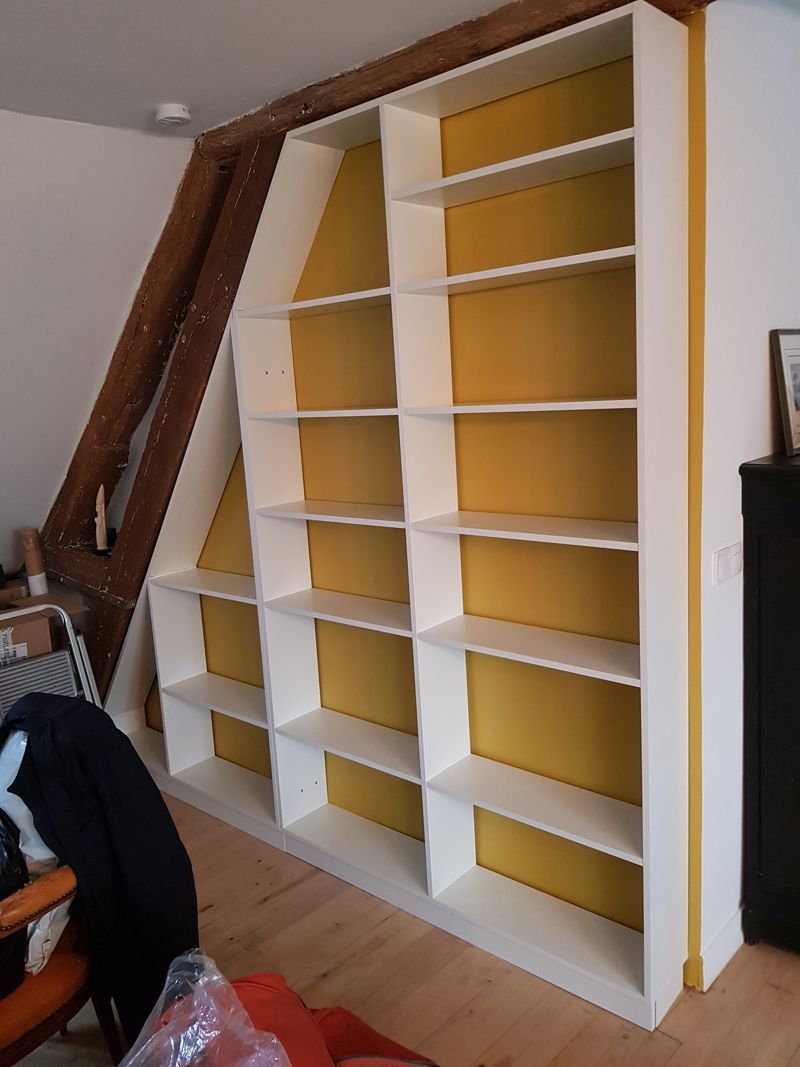 Meuble sous pente blanc