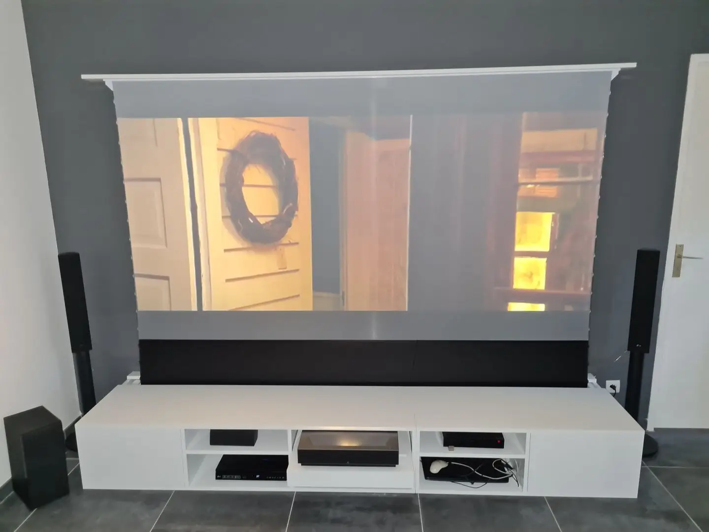 Custom TV Unit for Ultra-Short Throw Projector