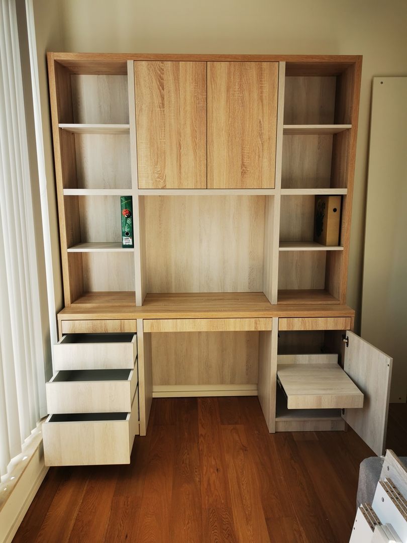Bureau avec rangement haut modulable - Vue 2