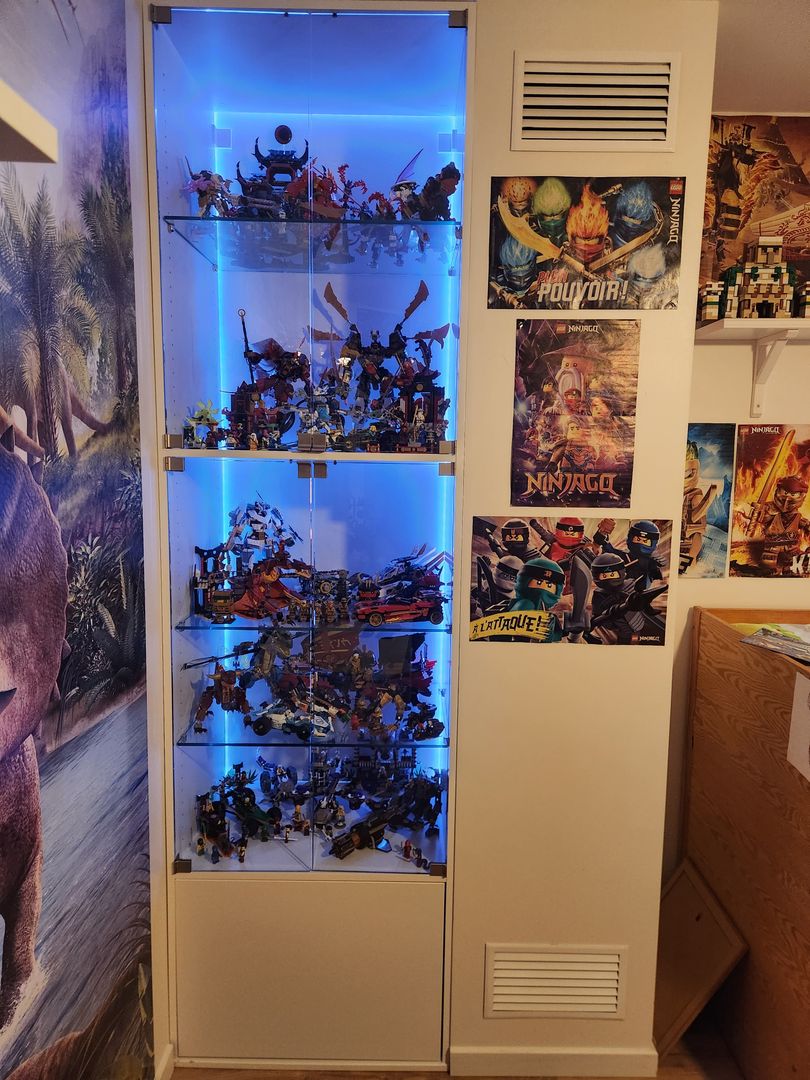Custom showcase with glass doors and shelves - Vue 2
