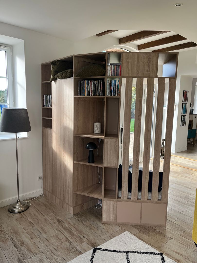 Meuble d'entrée en angle bi-face sur mesure - Vue 4