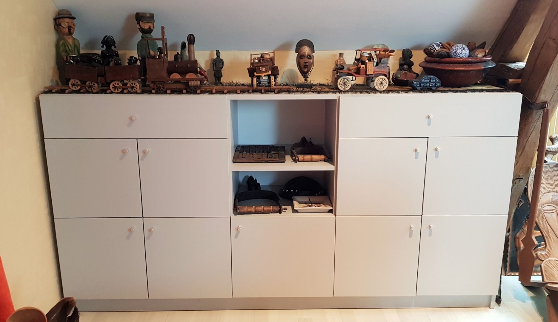 Commode grise sur mesure