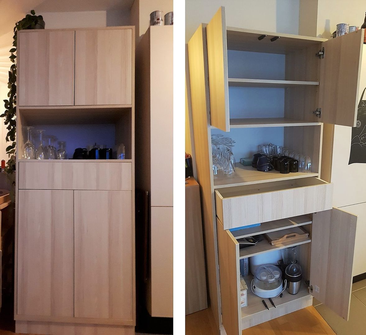 Vaisselier en bois sur mesure 