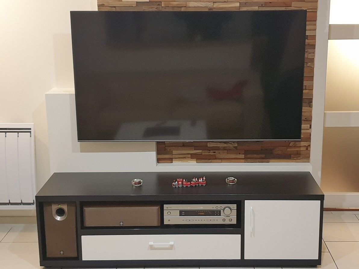 Meuble TV noir et blanc