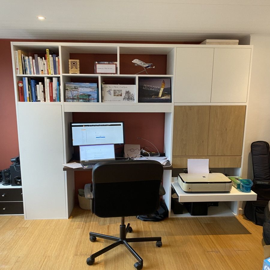 Meuble bureau bibliothèque