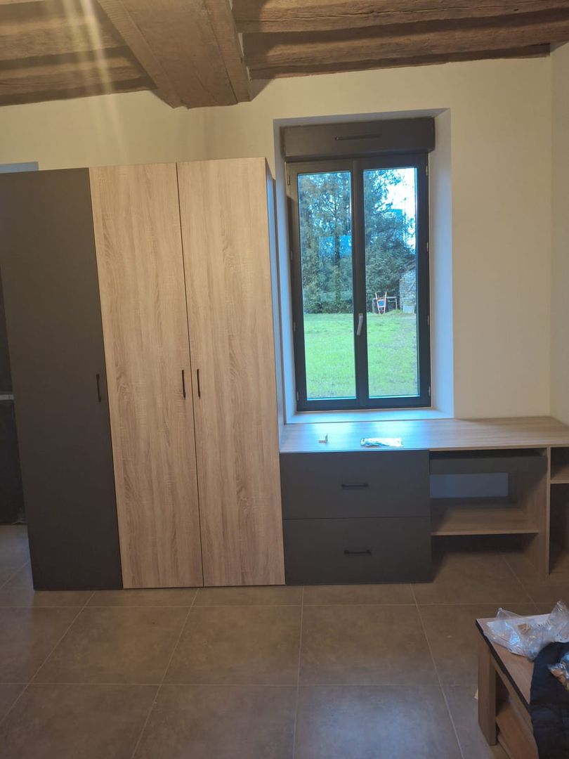 Ensemble bureau et armoire sur mesure