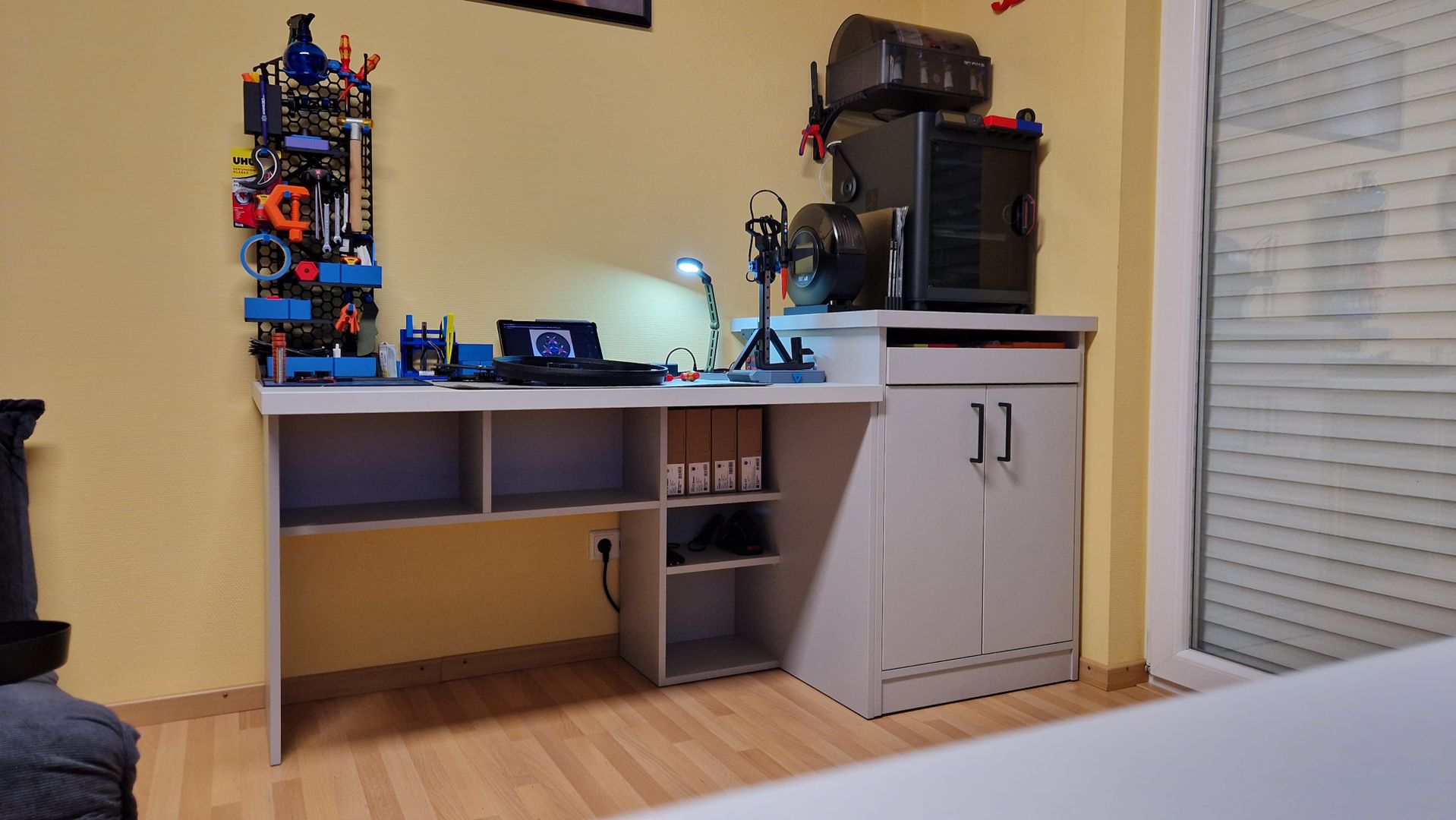 Bureau à profondeur variable