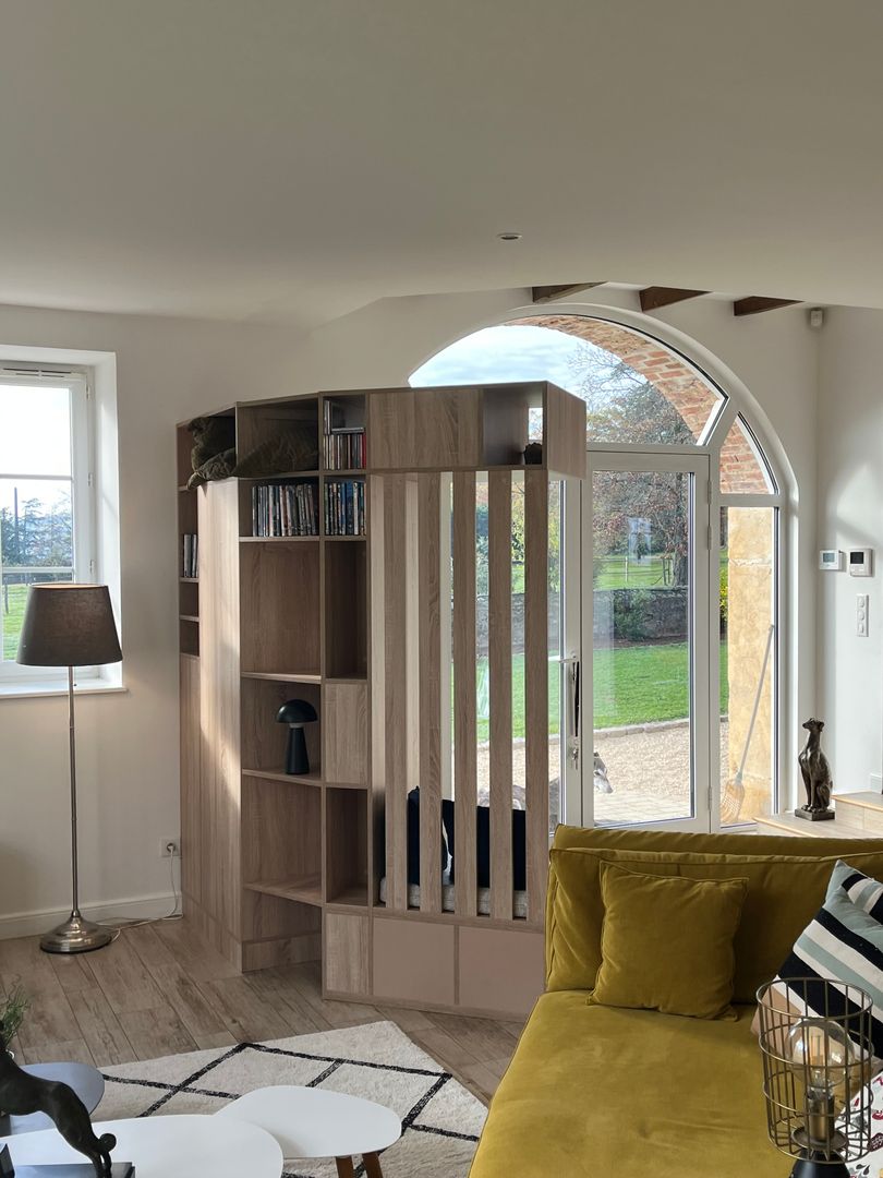 Meuble d'entrée en angle bi-face sur mesure - Vue 2