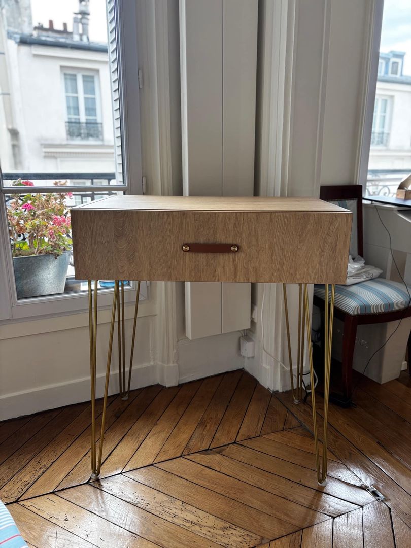 Bureau avec abattant secrétaire et dessus relevable - Vue 1