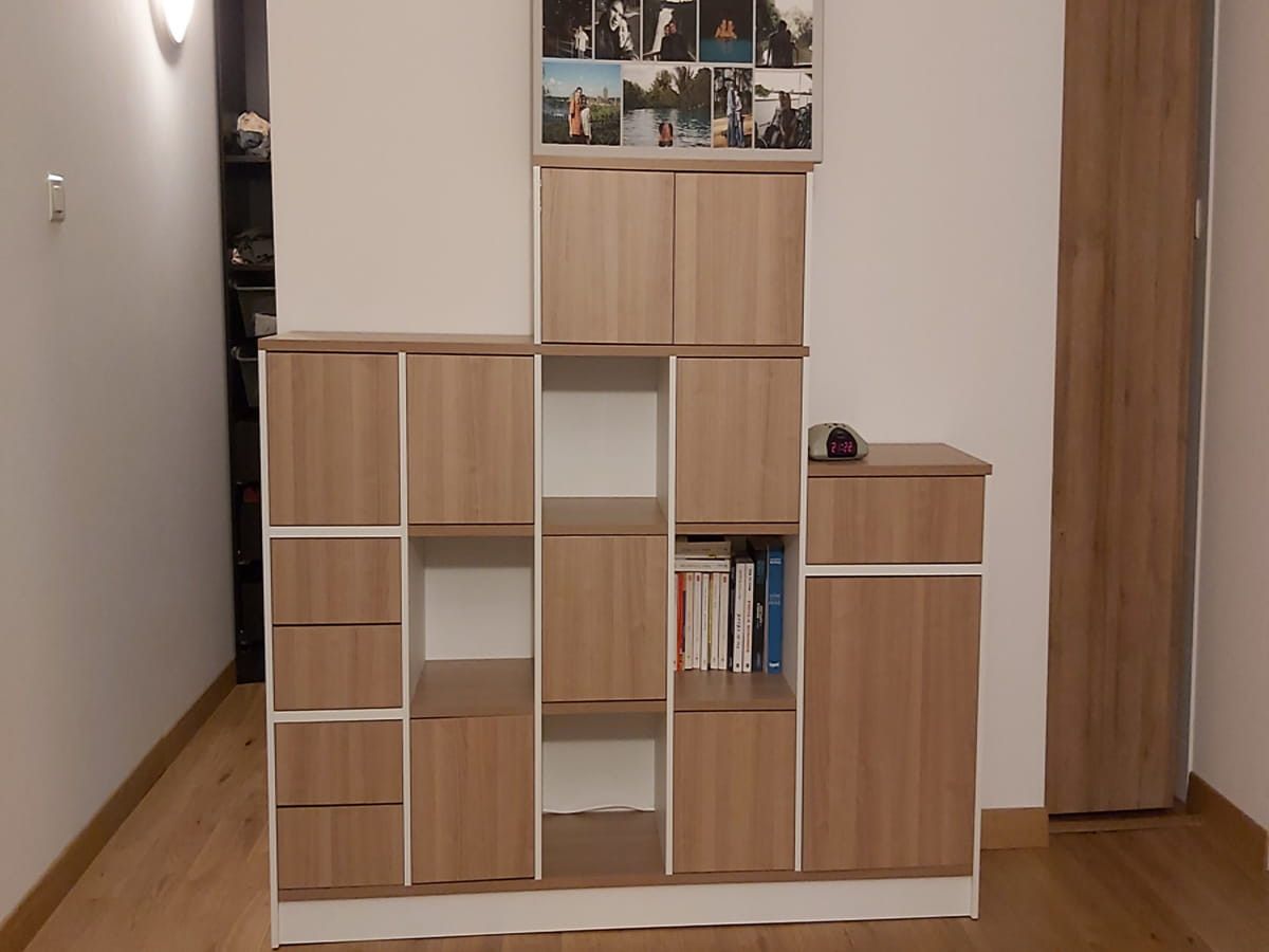 Meuble sur mesure 3 colonnes à hauteur variable 