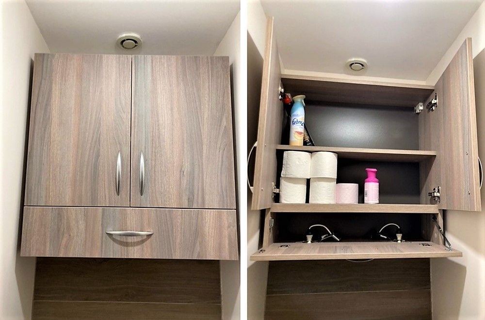 Meuble sur mesure rangements WC