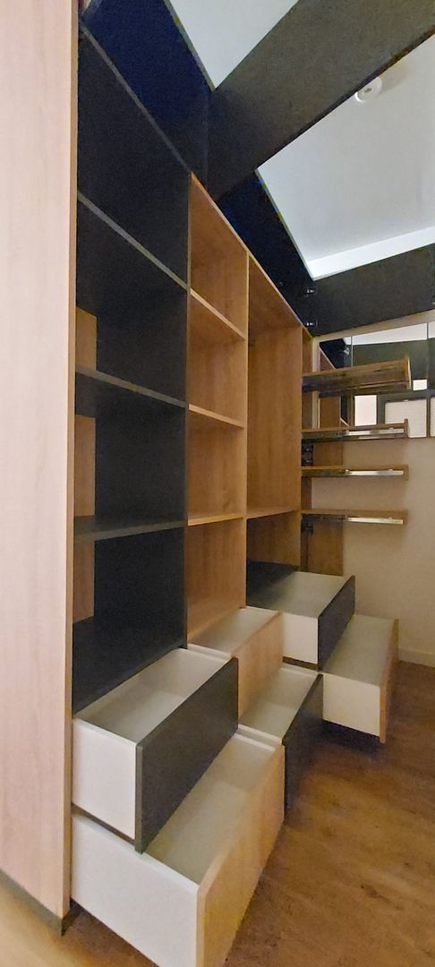 Dressing avec tiroirs bicolore