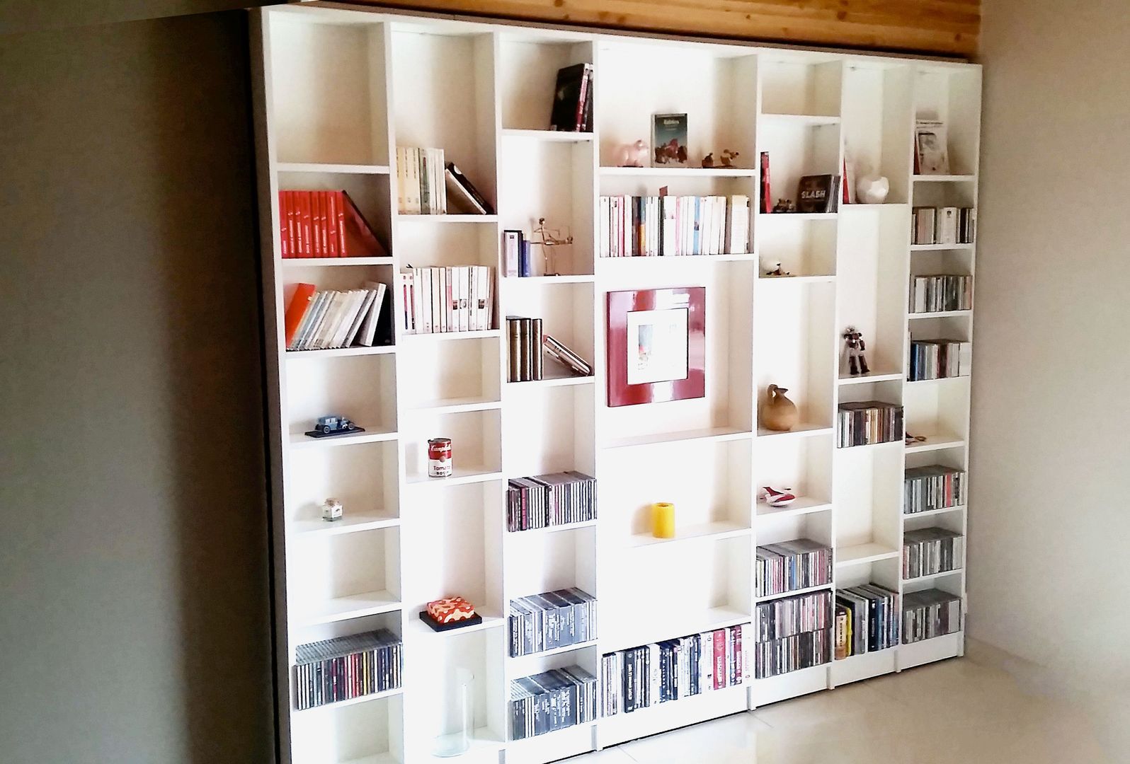 Bibliothèque coulissante