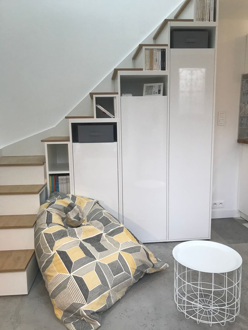 Meuble escalier quart tournant sur mesure - Vue 2
