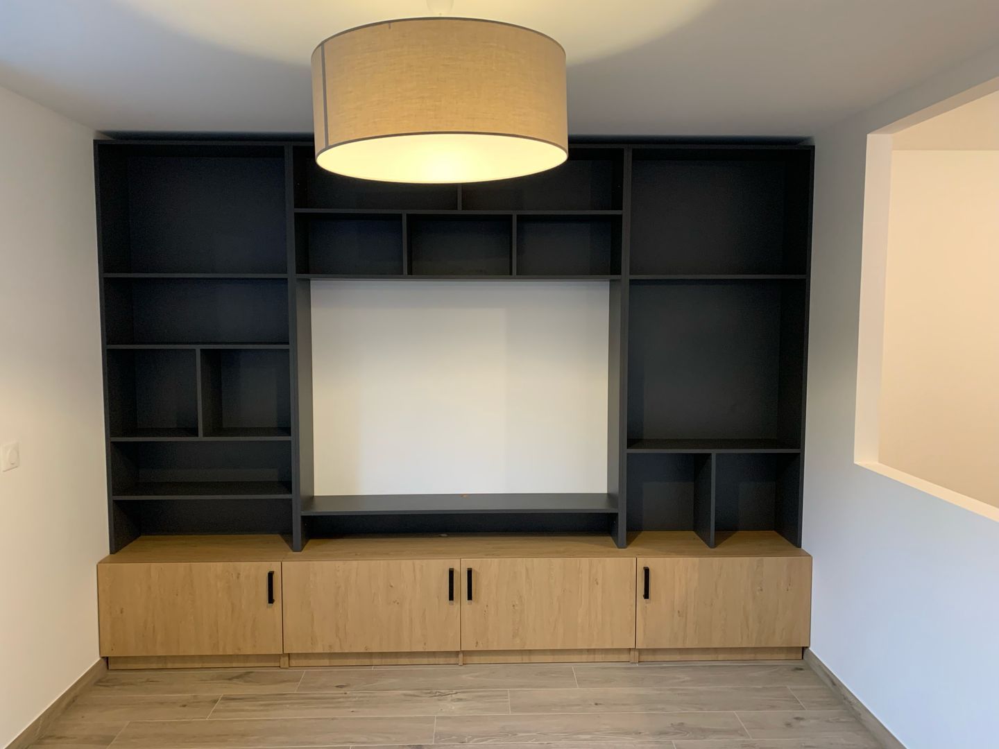 Meuble TV bibliothèque sur mesure - Vue 1