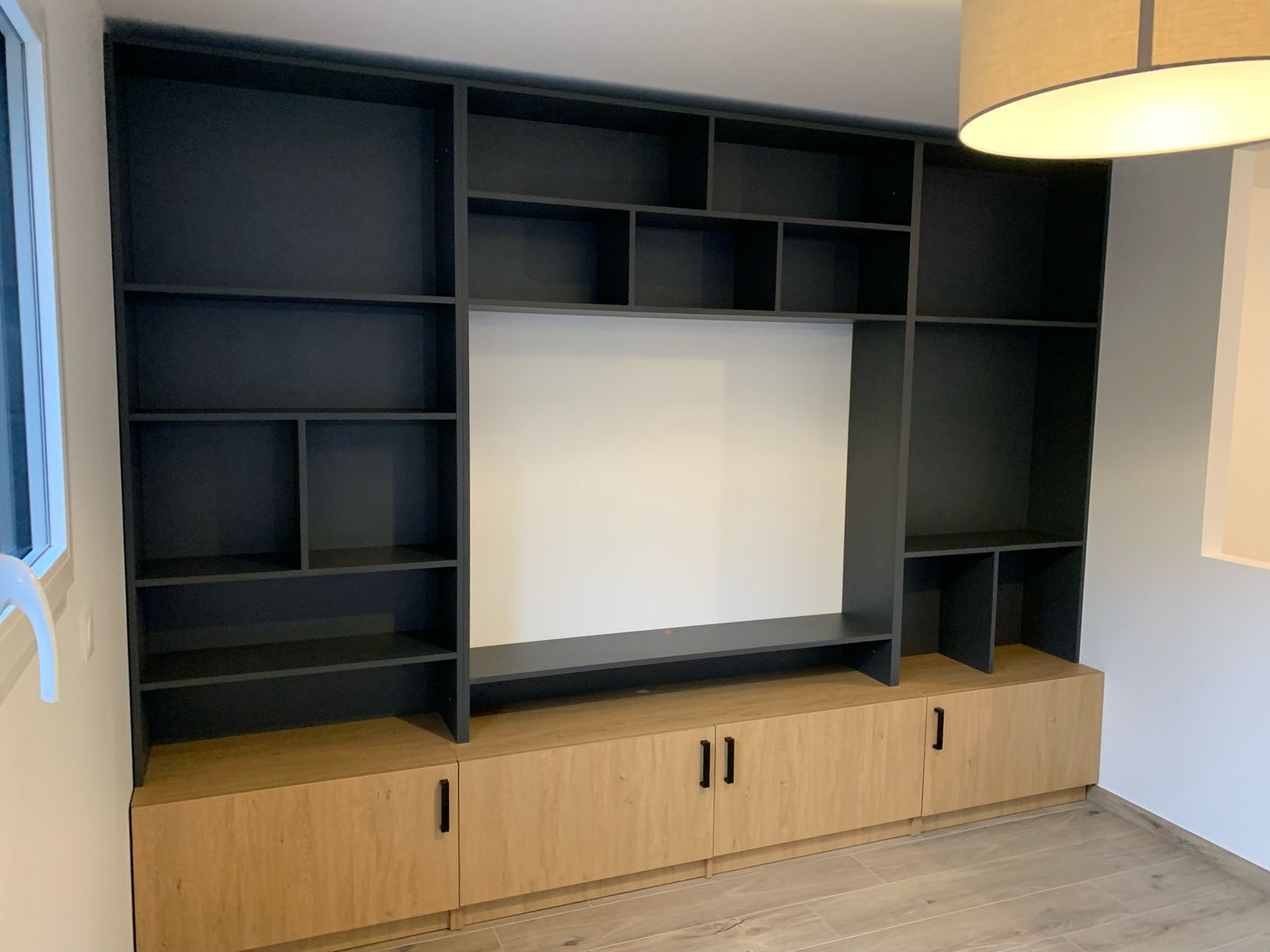Meuble TV bibliothèque sur mesure - Vue 2