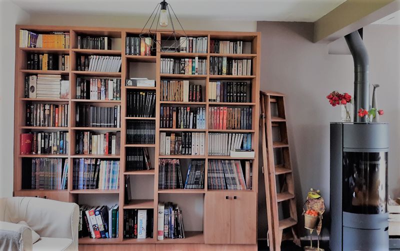 Bibliothèque de salon en bois