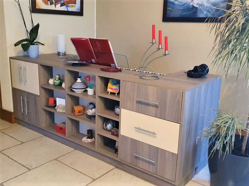 Meuble de rangement et support clavier
