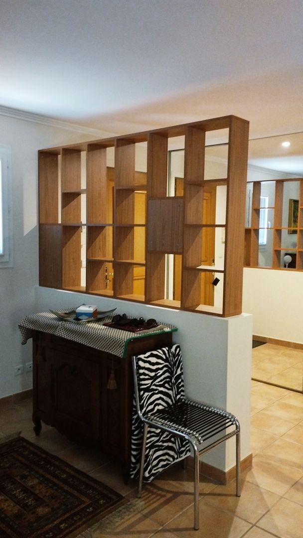 Etagère claustra en bois modulable - Vue 1