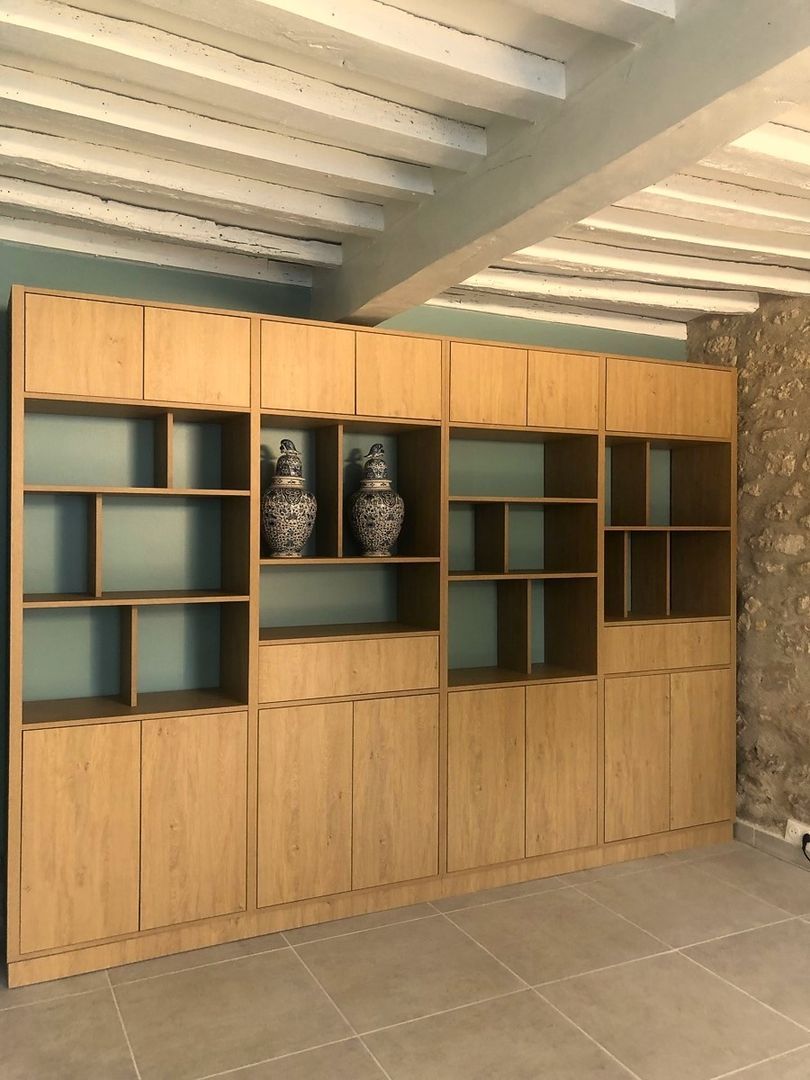 Bibliothèque en bois sans fond 