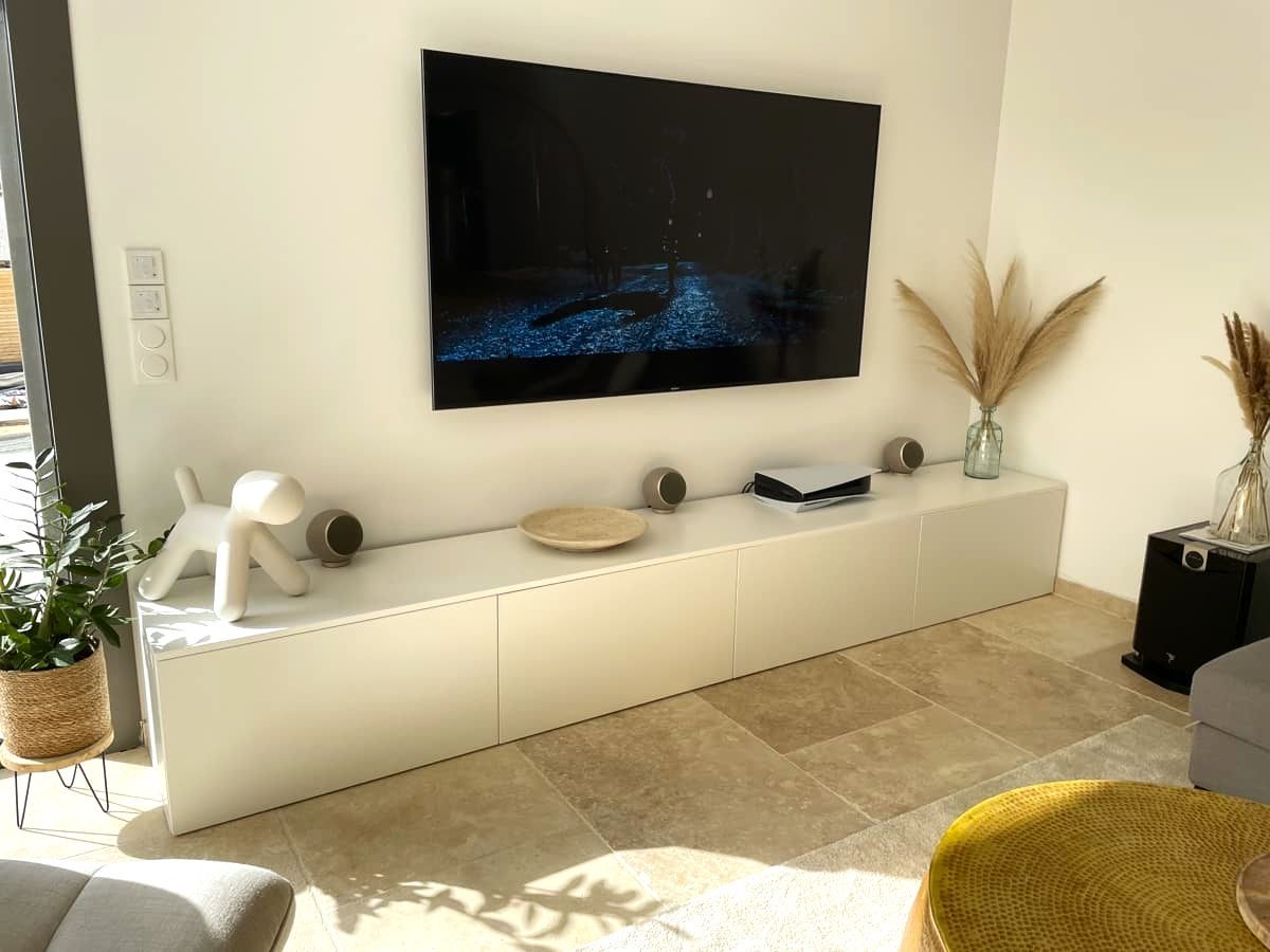 Meuble TV long sur mesure