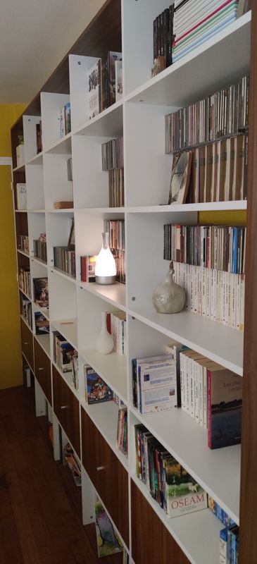 Bibliothèque faible profondeur sur mesure