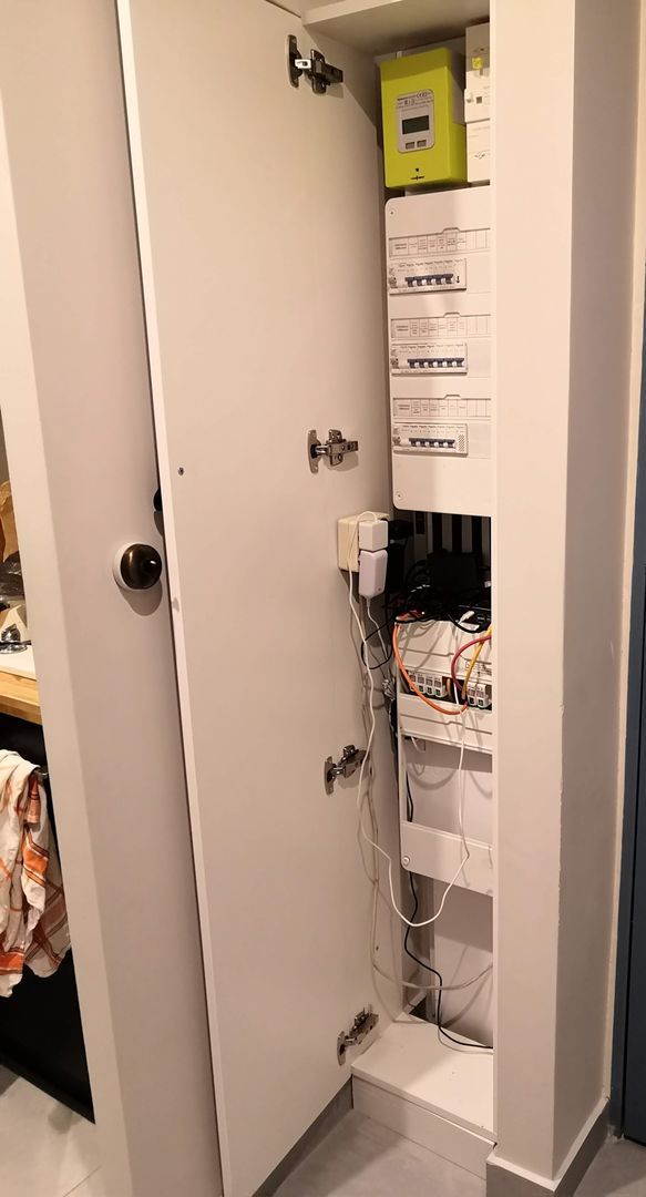 Cache compteur encastré sur mesure - Vue 3