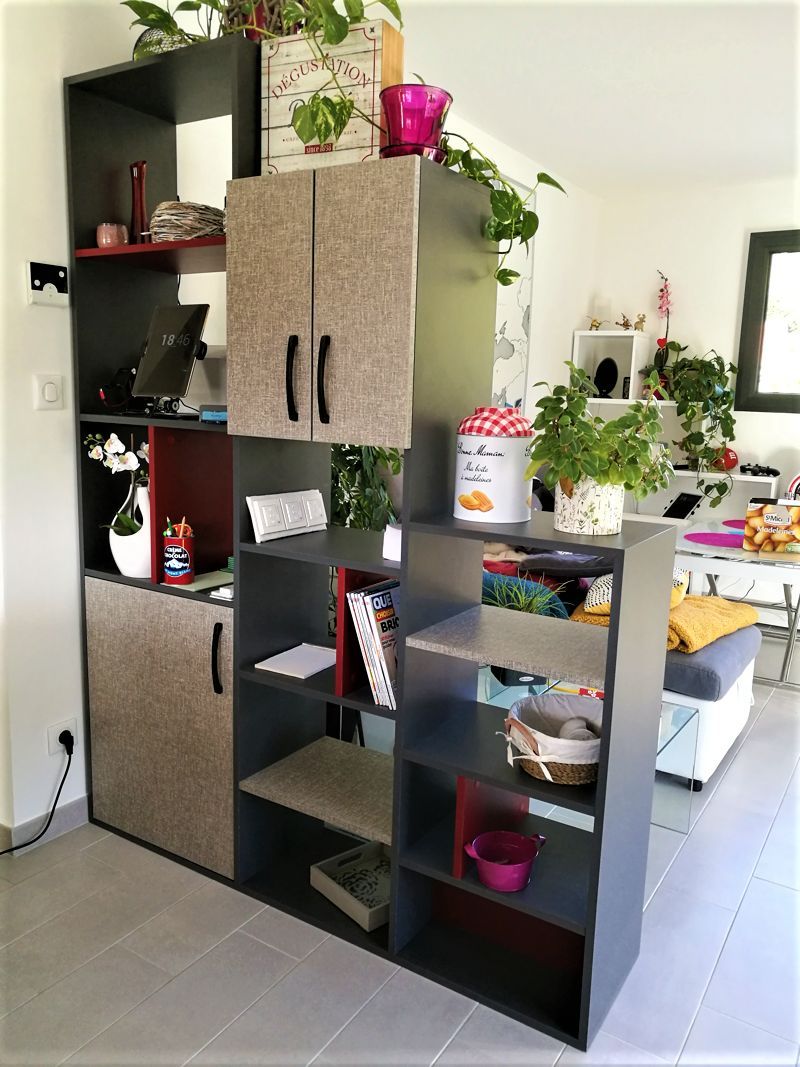 Meuble séparateur de pièces