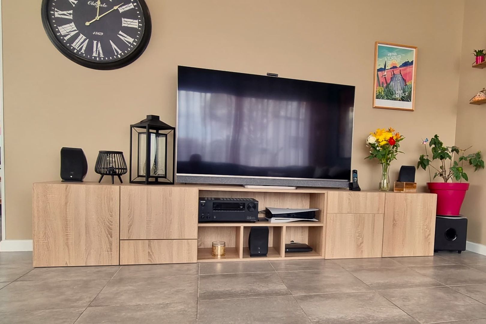 Meuble télé modulable en bois