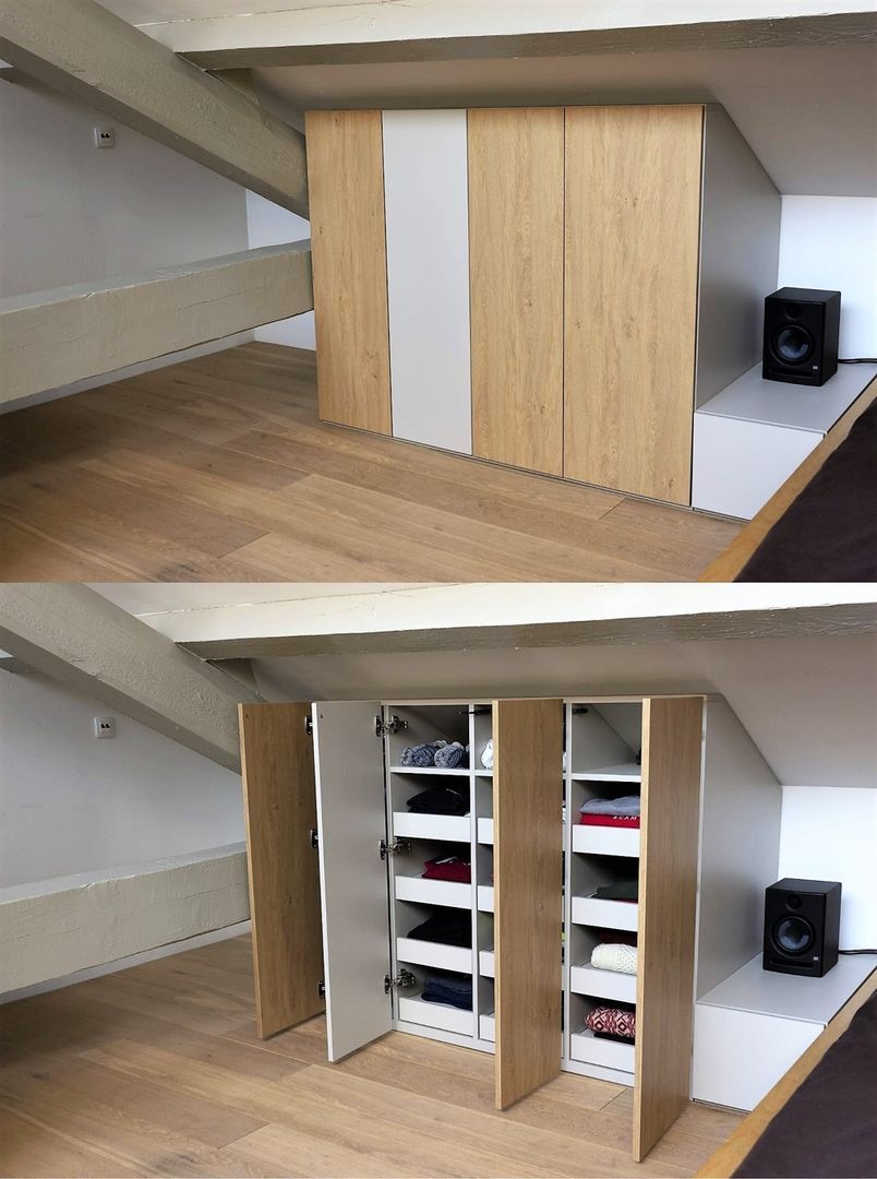 Dressing sous pente arrière