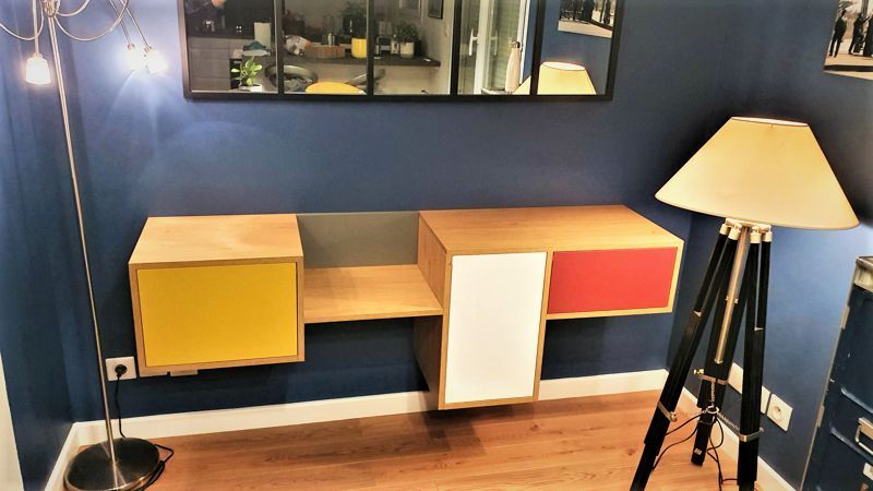 Meuble suspendu sur mesure