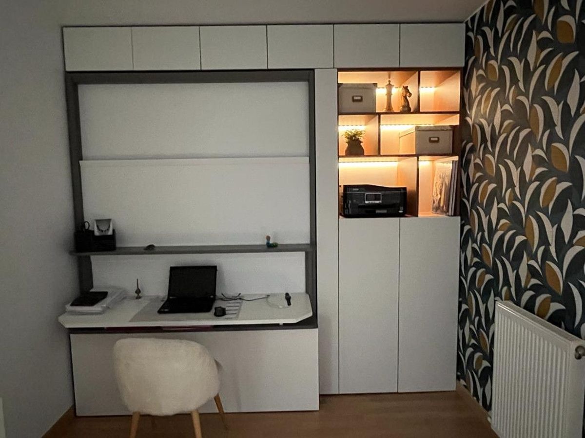 Bibliothèque bureau sur mesure