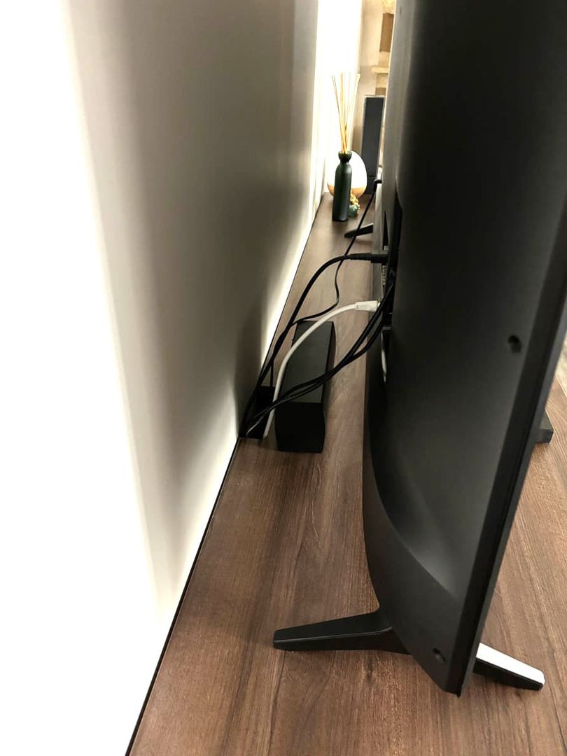 Meuble TV bois sur mesure  - Vue 2
