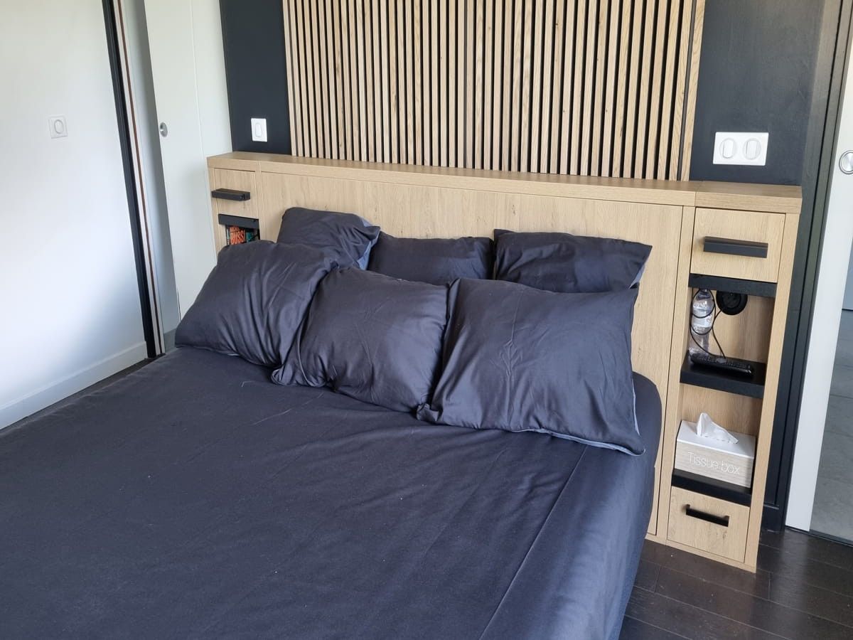 Meuble sur mesure tête de lit