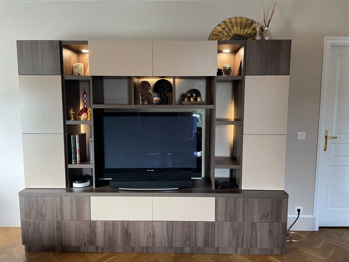 Meuble TV double profondeur